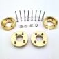 Preview: 4 pcs. Brass crawler axle weights made of brass incl. 20 pcs. VA stud screws